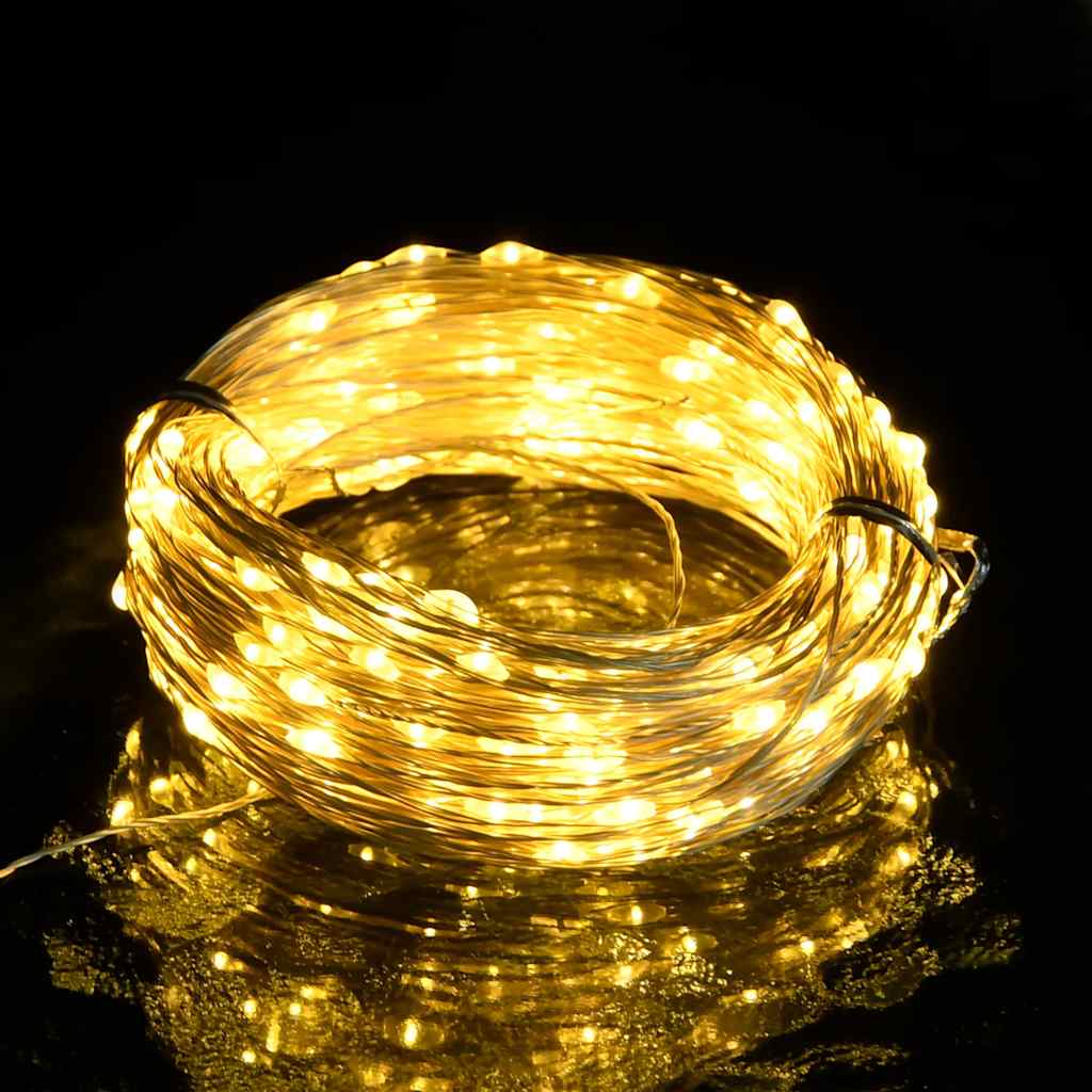 Vidaxl Garland léger avec 150 LED 15 m blanc chaud