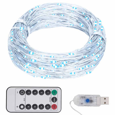 Guirlande légère vidaxl avec 300 LED 30 m blanc froid