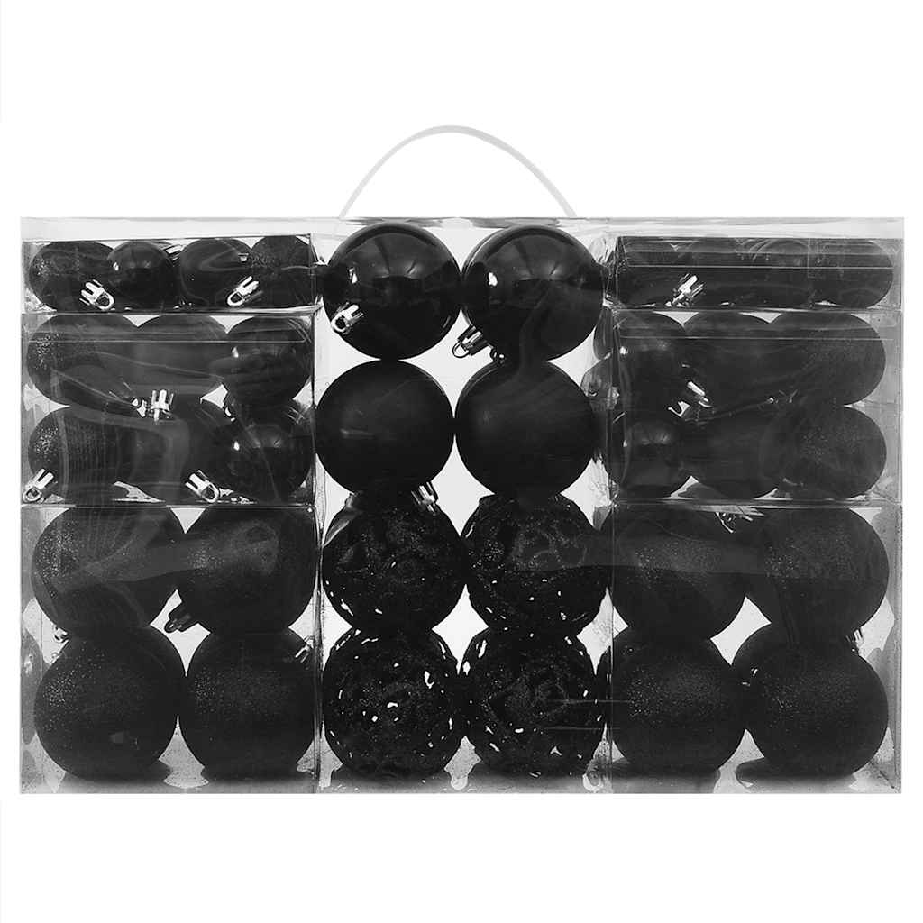 Vidaxl 100 pièces de Noël Ball Black