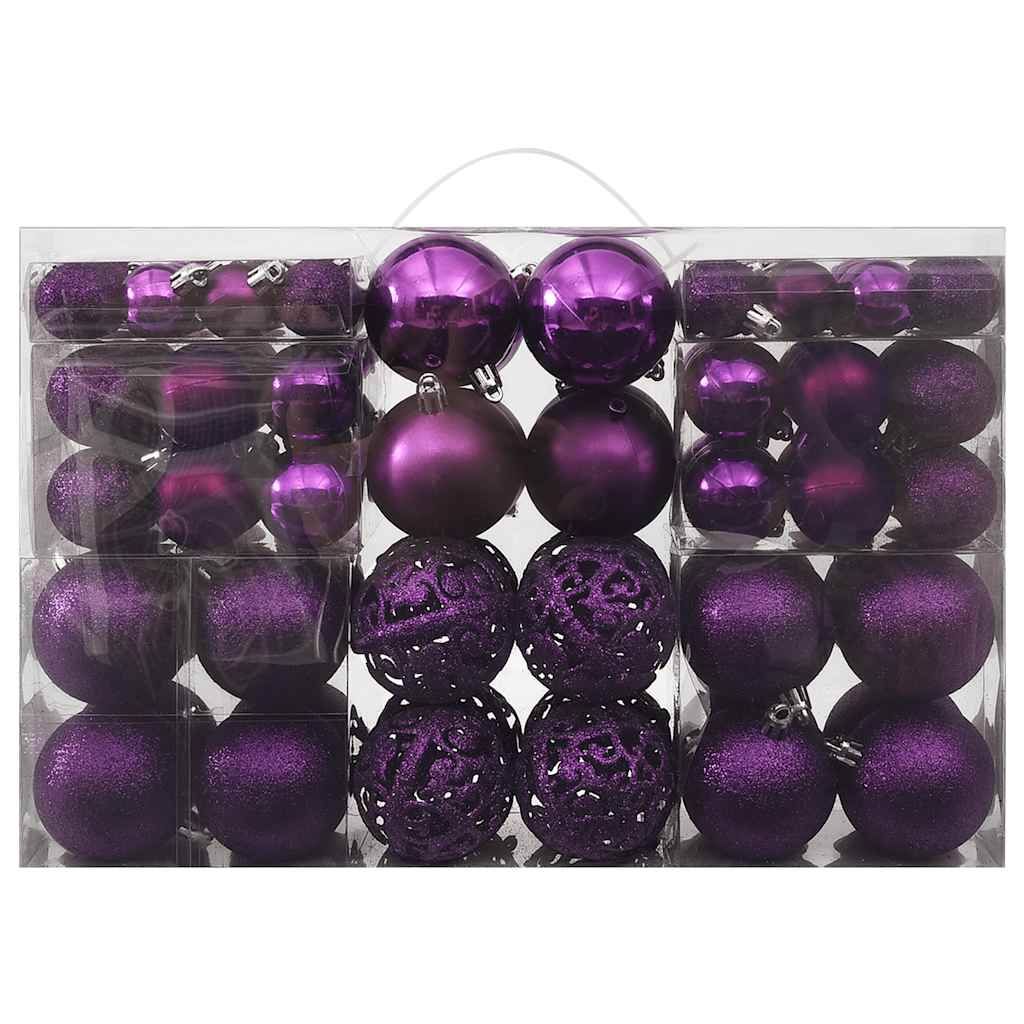 Vidaxl 100 pièces de Noël Ball Purple