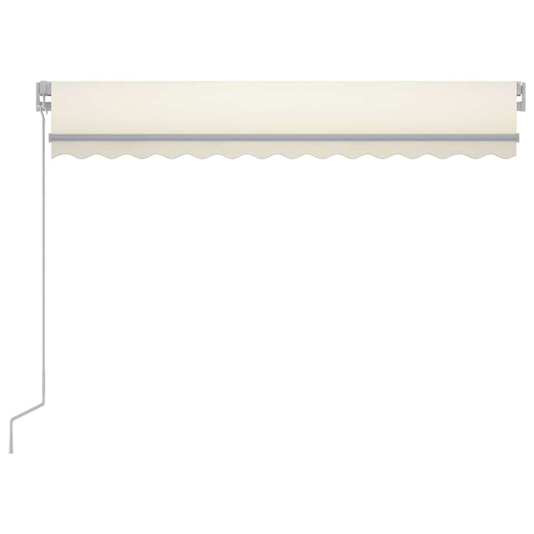 Vidaxl Luifel extensible manuellement avec la Crème LED 300x250 cm -Colored