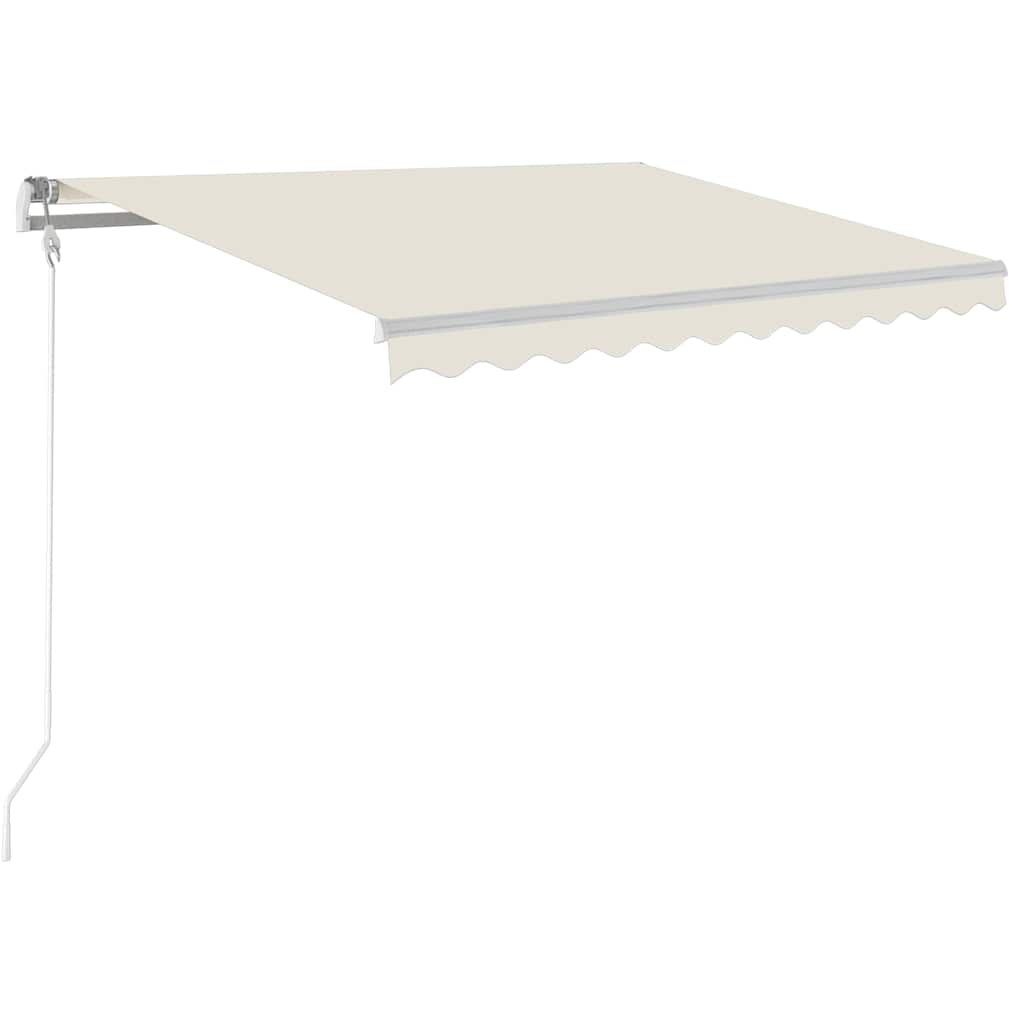 Auvent Vidaxx automatique avec LED et capteur de vent 300x250 cm couleur crème