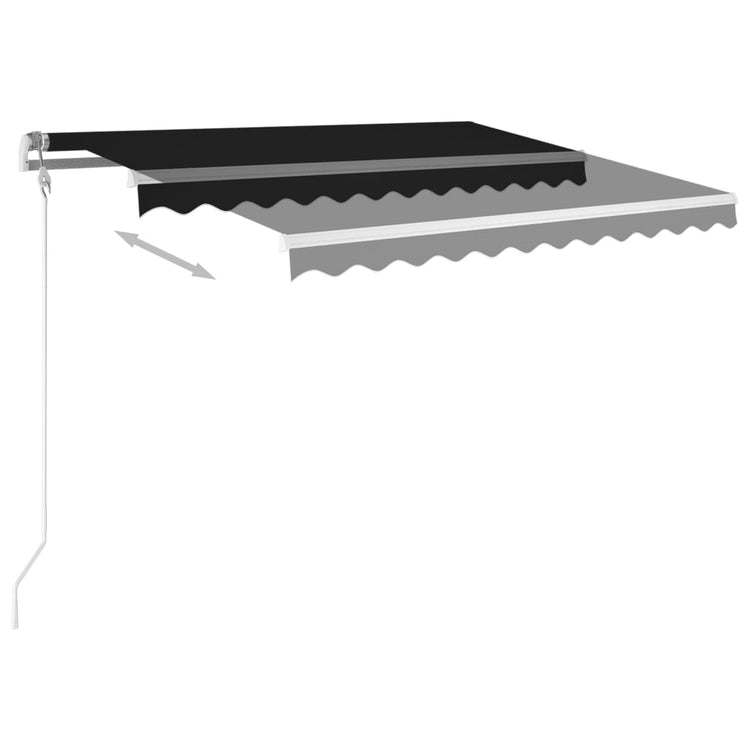 Auvent Vidaxx automatique avec LED et capteur de vent 300x250 cm anthracite