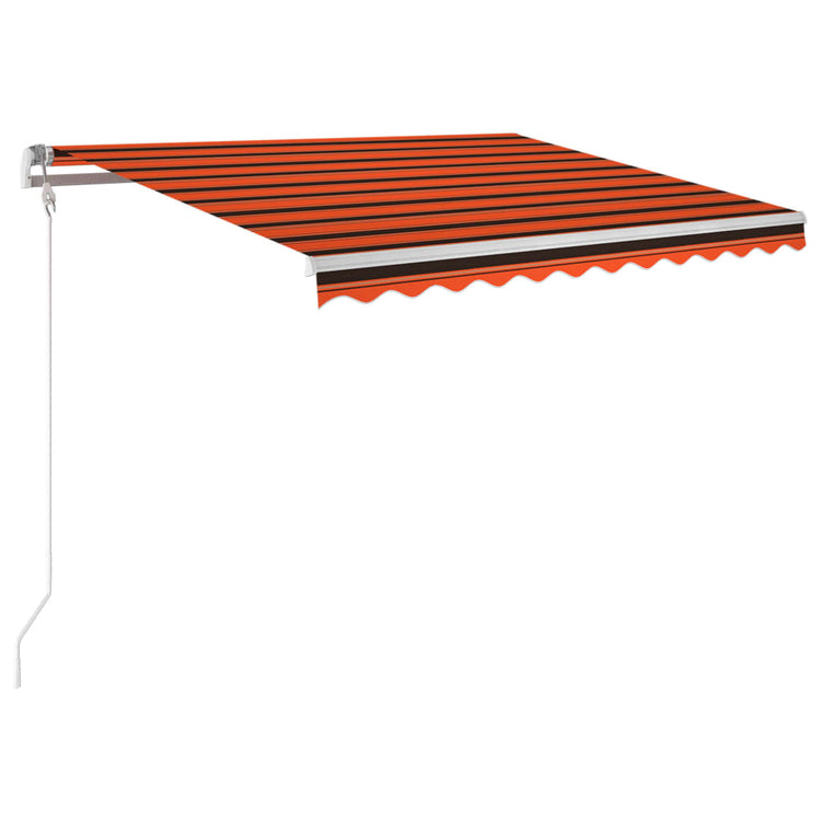 Auvent Vidaxx automatique avec capteur de vent LED 300x250 cm orange marron