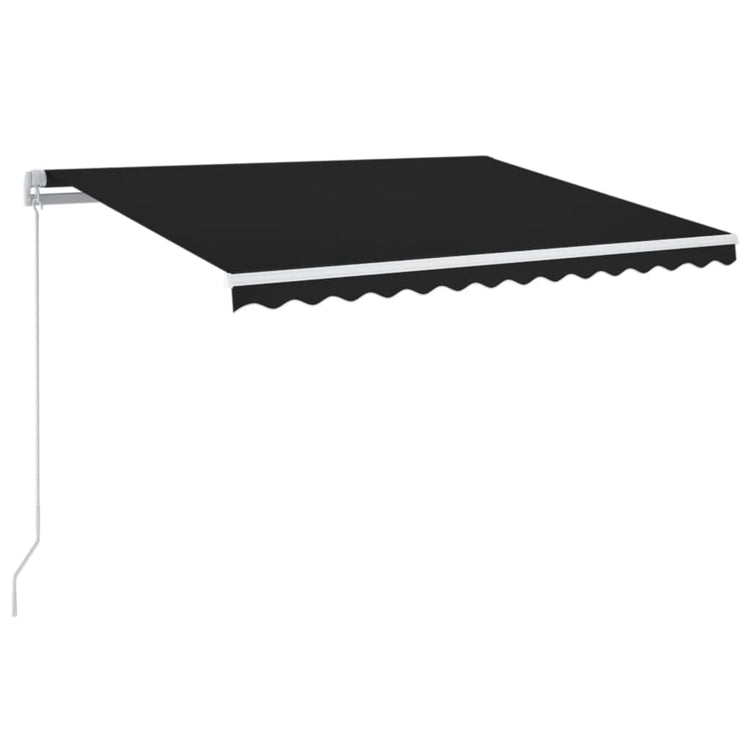 Vidaxl Luifel extensible manuellement avec une couleur anthracite LED 350x250 cm