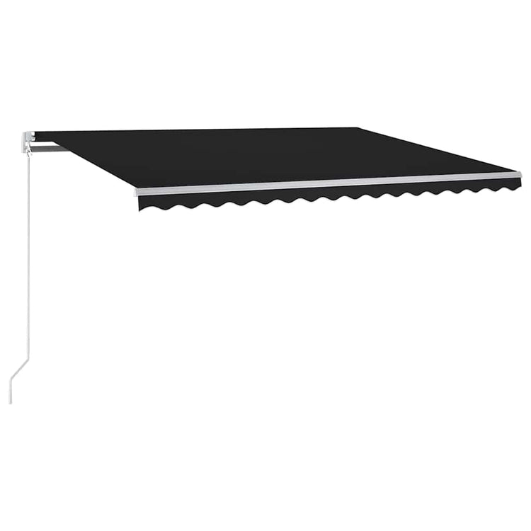 Vidaxl luifel automatique avec led et capteur de vent 350x250 cm anthracite