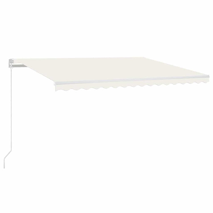 Vidaxl Luifel extensible manuellement avec la Crème LED 400x300 cm -Colored