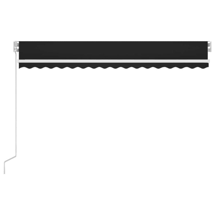 Vidaxl Luifel extensible manuellement avec une couleur anthracite LED 400x300 cm