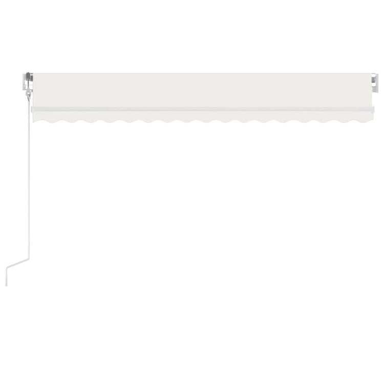 Vidaxl Luifel Automatique avec led et capteur de vent 400x300 cm couleur crème