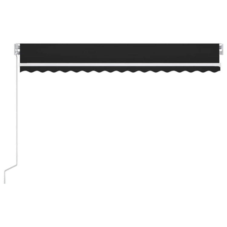 Vidaxl Luifel extensible manuellement avec une couleur d'anthracite LED 450x300 cm