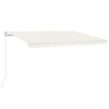 Vidaxl Luifel étend automatiquement la crème 450x300 cm -colore