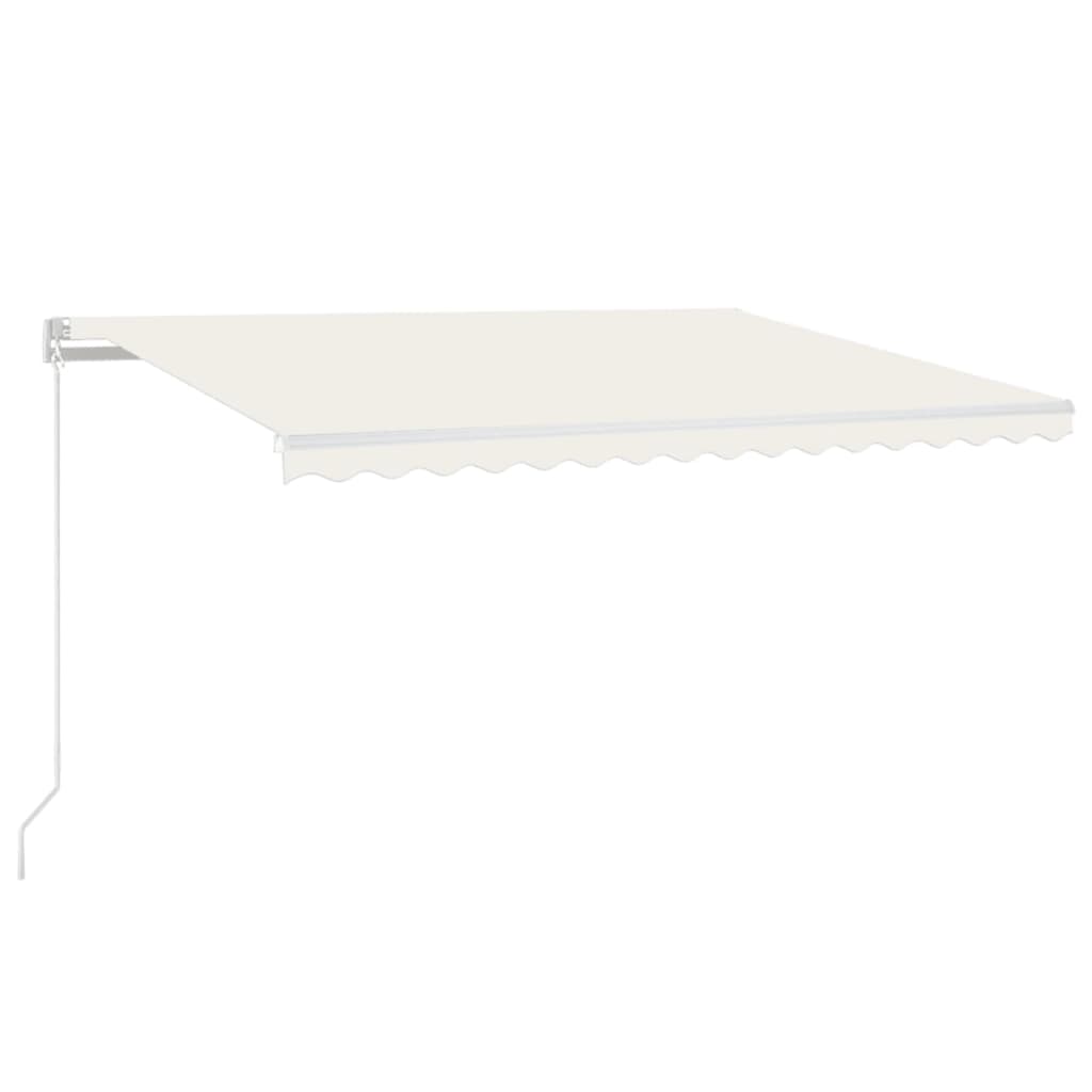 Vidaxl Luifel étend automatiquement la crème 450x300 cm -colore