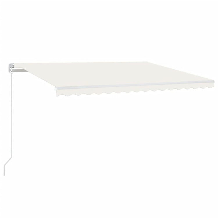 Vidaxl Luifel Automatique avec led et capteur de vent 450x300 cm couleur crème
