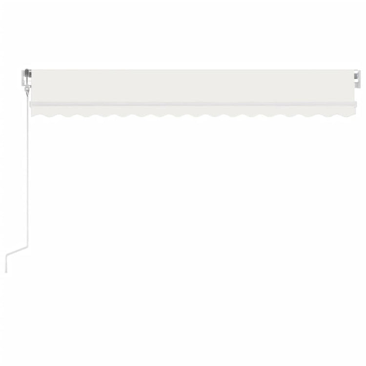 Vidaxl Luifel Automatique avec led et capteur de vent 450x300 cm couleur crème