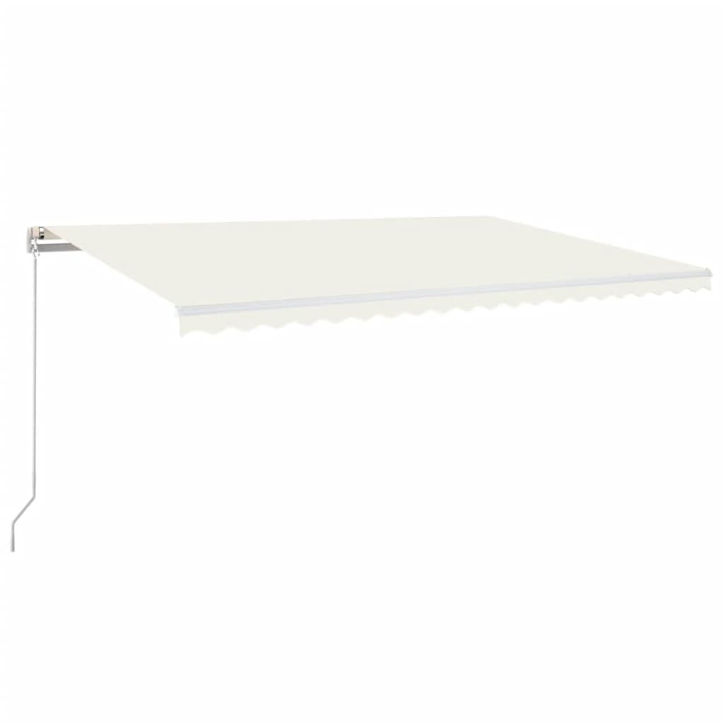 Vidaxl Luifel étend manuellement la crème 500x300 cm -colore