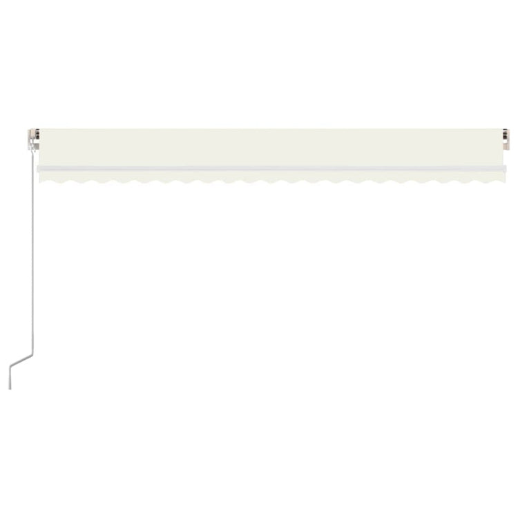 Vidaxl Luifel extensible manuellement avec la Crème LED 500x300 cm -Colored