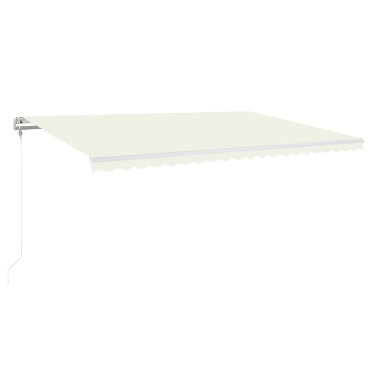 Vidaxl Luifel Automatique avec led et capteur de vent 500x300 cm couleur crème