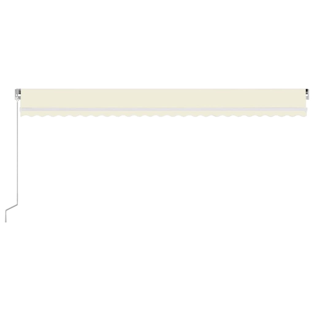 Vidaxl Luifel extensible manuellement avec la Crème LED 600x300 cm -Colored