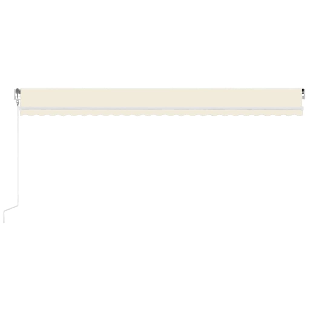 Vidaxl Luifel Automatique avec led et capteur de vent 600x300 cm couleur crème