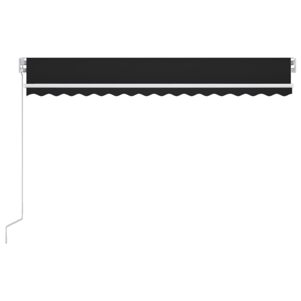 Vidaxl Luifel étend manuellement 400x350 cm anthracite -colored