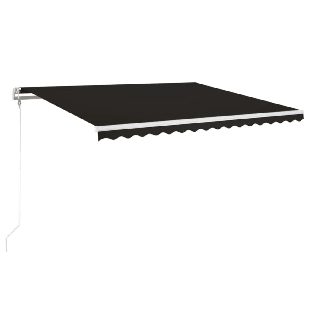 Vidaxl Luifel étend automatiquement 450x350 cm anthracite -colored
