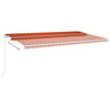 Vidaxl Luifel étend manuellement 600x350 cm d'orange et brun