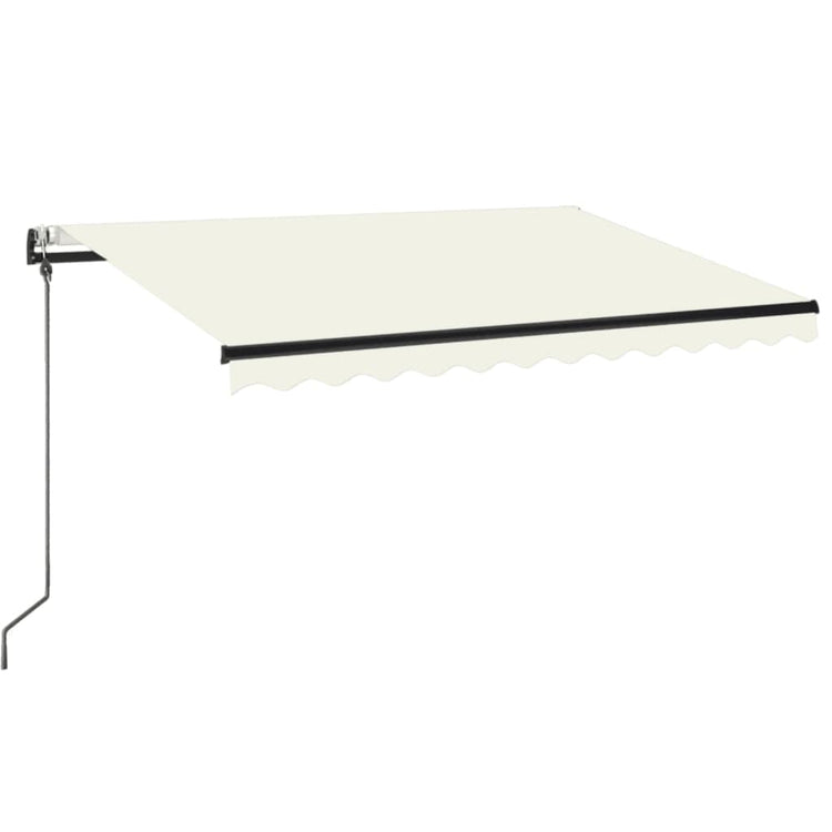 Auvent Vidaxx extensible automatiquement 350x250 cm couleur crème