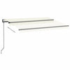 Auvent Vidaxx extensible automatiquement 350x250 cm couleur crème