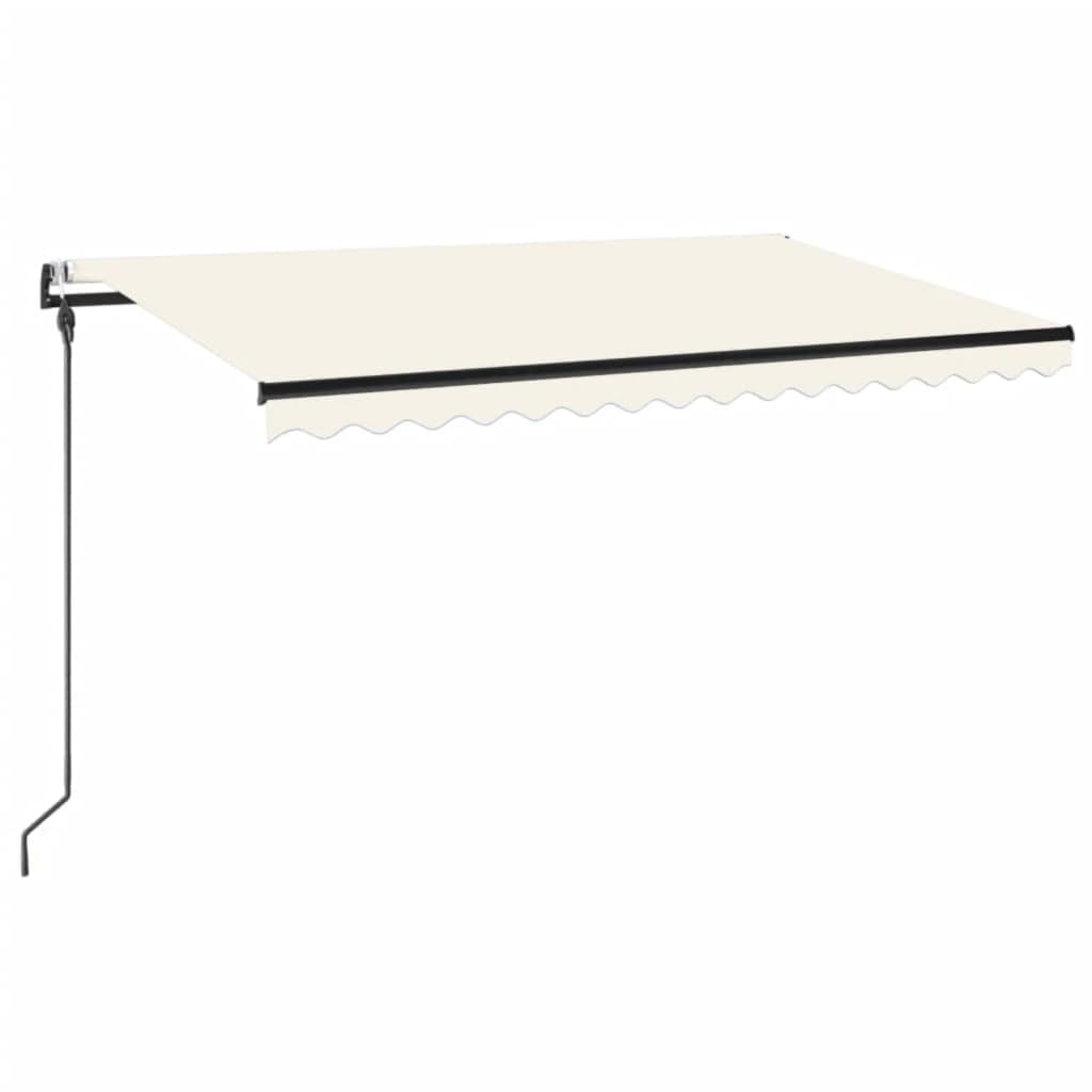 Vidaxl Luifel étend automatiquement la crème 450x300 cm -colore