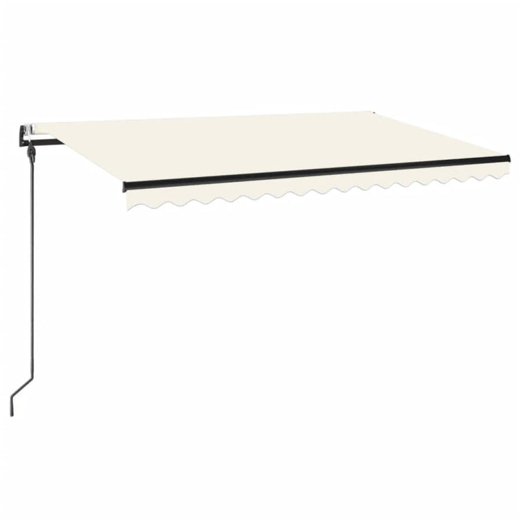Vidaxl Luifel étend automatiquement la crème 450x300 cm -colore