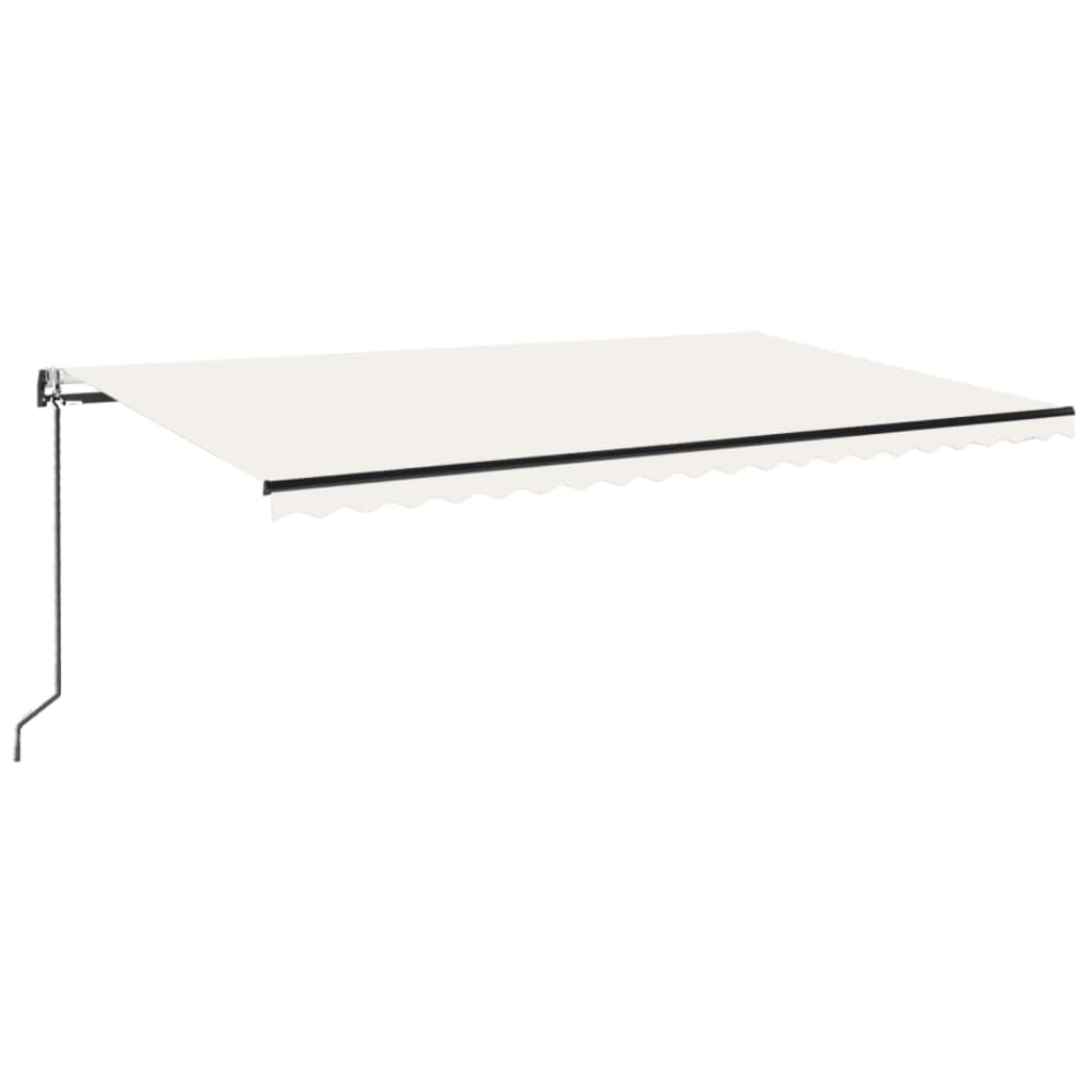 Vidaxl Luifel étend automatiquement la crème 500x300 cm -colore