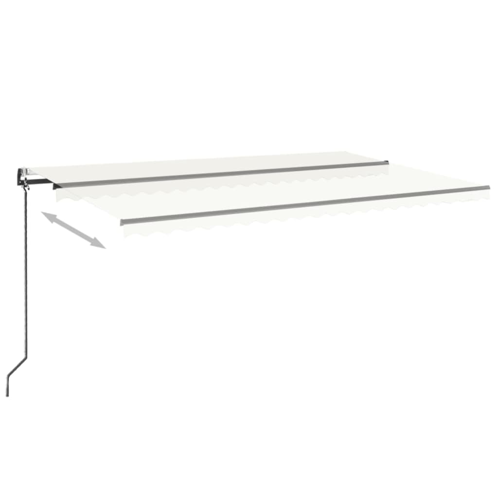 Vidaxl Luifel étend automatiquement la crème 500x300 cm -colore