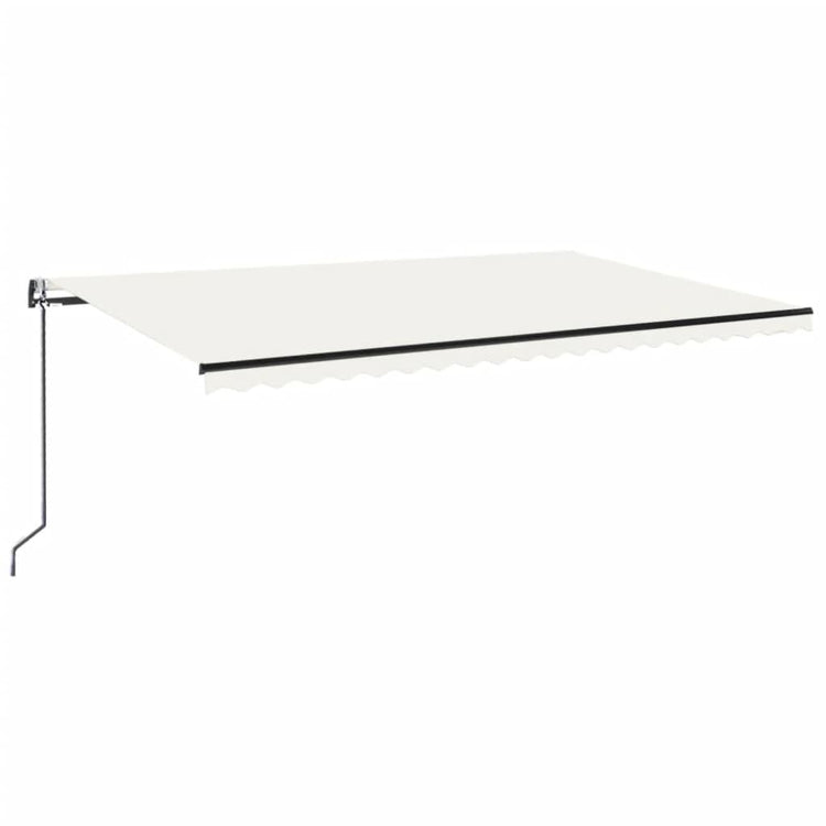 Vidaxl Luifel Automatique avec led et capteur de vent 500x300 cm couleur crème