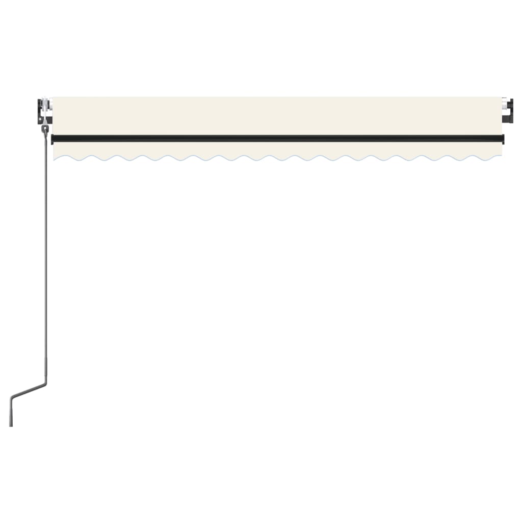 Vidaxl Luifel Automatique avec led et capteur de vent 400x350 cm couleur crème