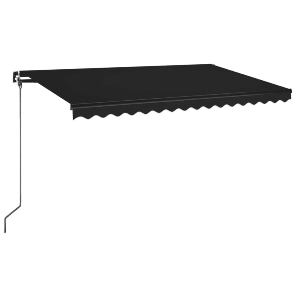 Vidaxl Luifel étend manuellement 450x350 cm anthracite -colored