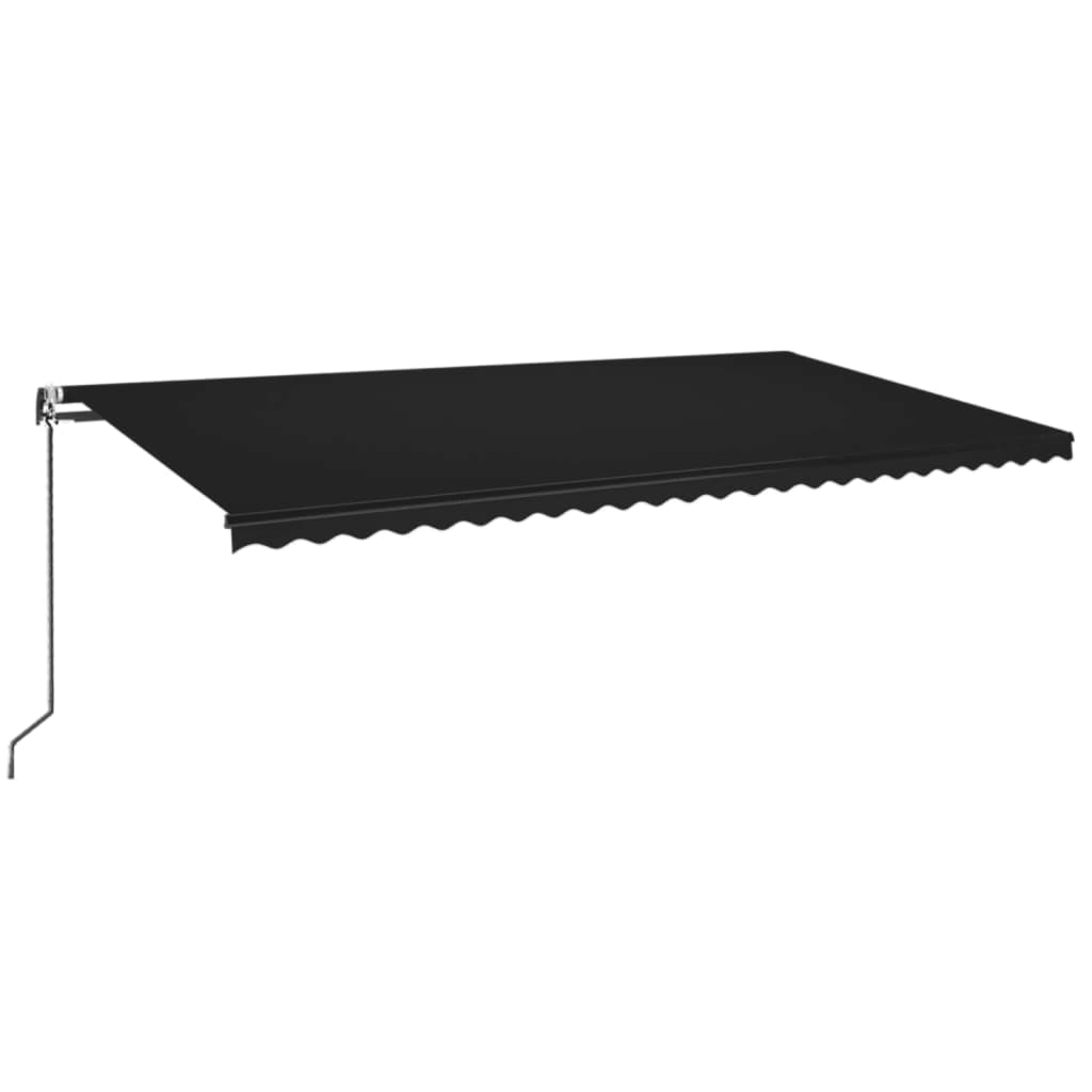 Vidaxl Luifel Automatique extensible 600x350 cm anthracite -colored