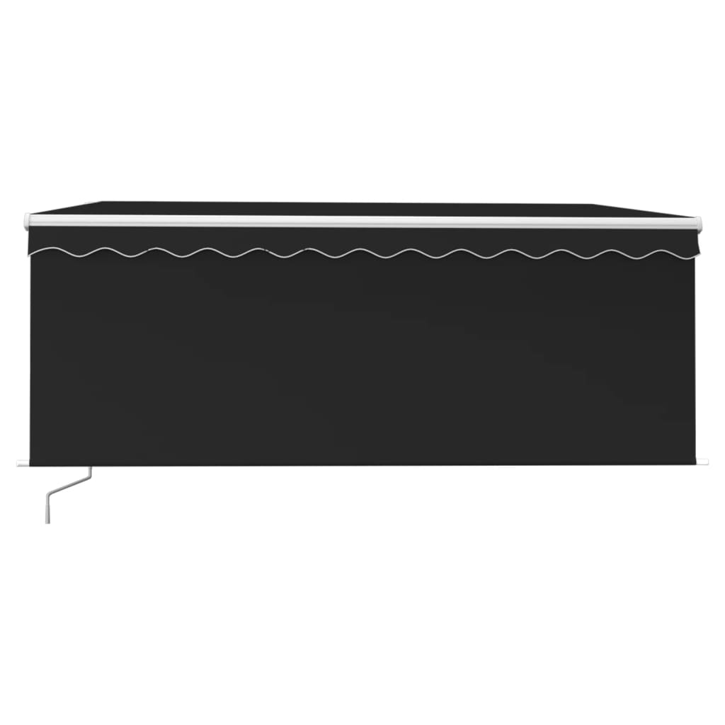 Store Vidaxx extensible manuellement avec store enrouleur 3x2,5 m anthracite