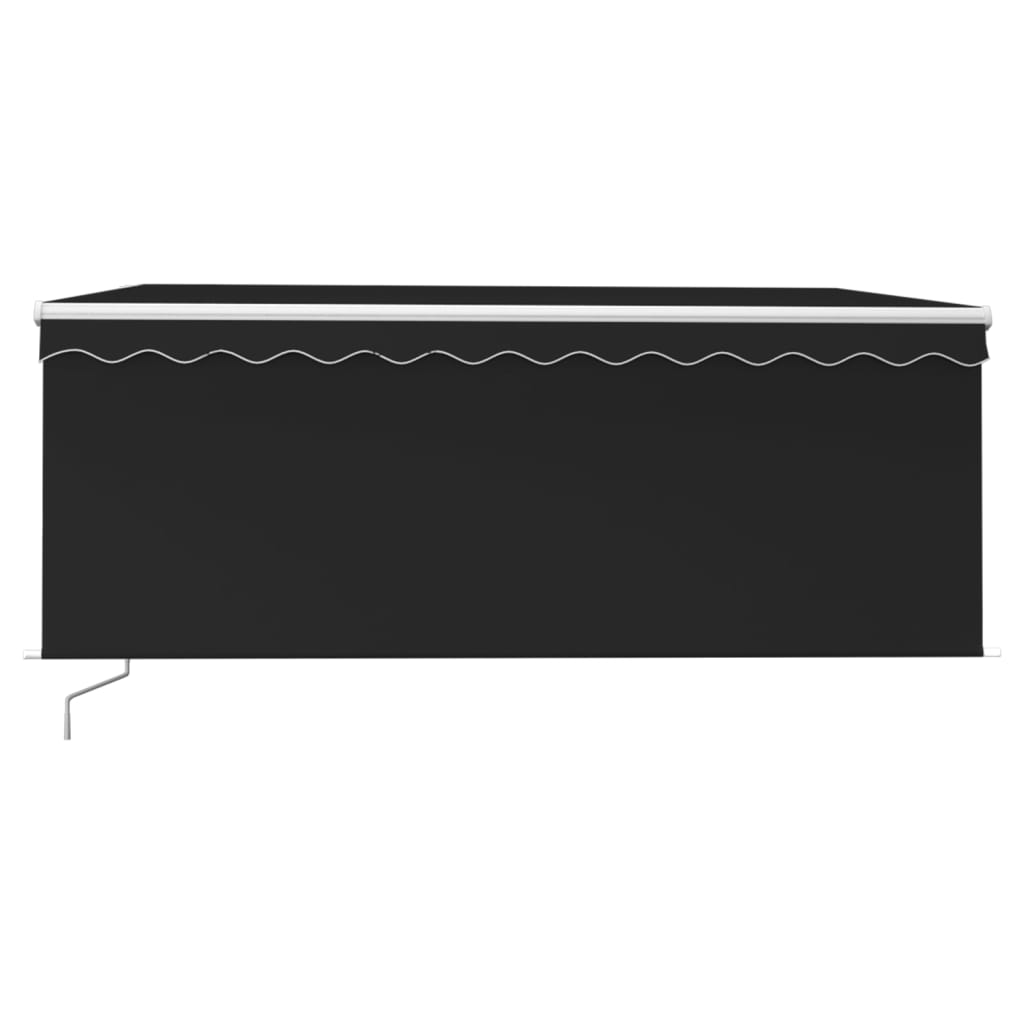 Auvent Vidaxx store enrouleur extensible manuellement LED 3x2,5 m anthracite