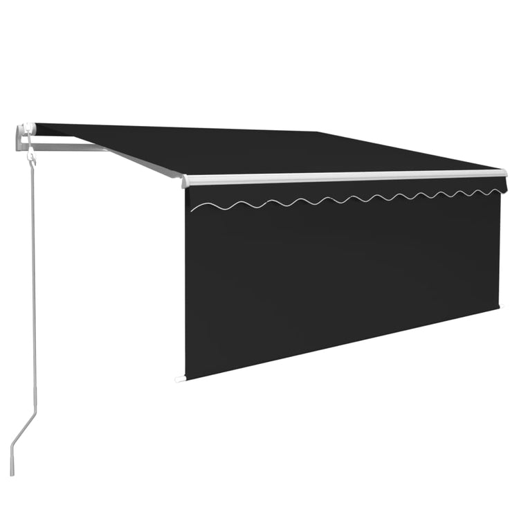 Store Vidaxx à extension automatique avec store enrouleur 3x2,5 m anthracite