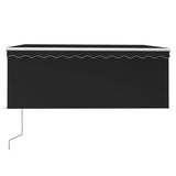 Auvent Vidaxx automatique avec rideau LED capteur de vent 3x2,5 m anthracite - afbeelding 3