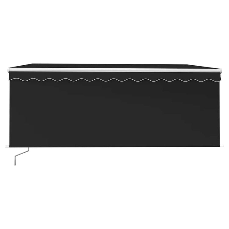 Vidaxl Luifel extensible à rouleau à volant LED de 3,5 x 2,5 m anthracite