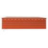 Vidaxl Luifel à rouleau extensible manuellement aveugle 5x3 m orange et marron