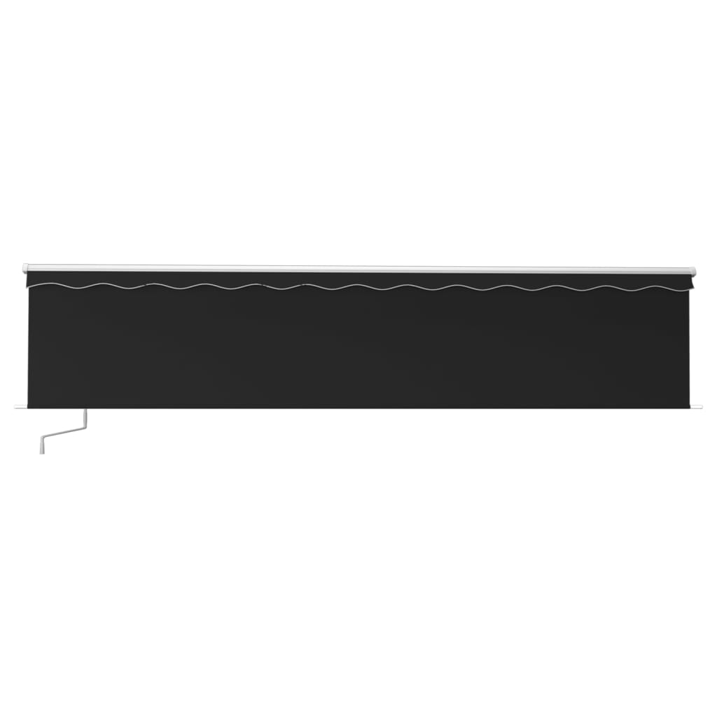 Vidaxl Luifel extensible manuellement avec un rouleau LED 6x3 m anthracite