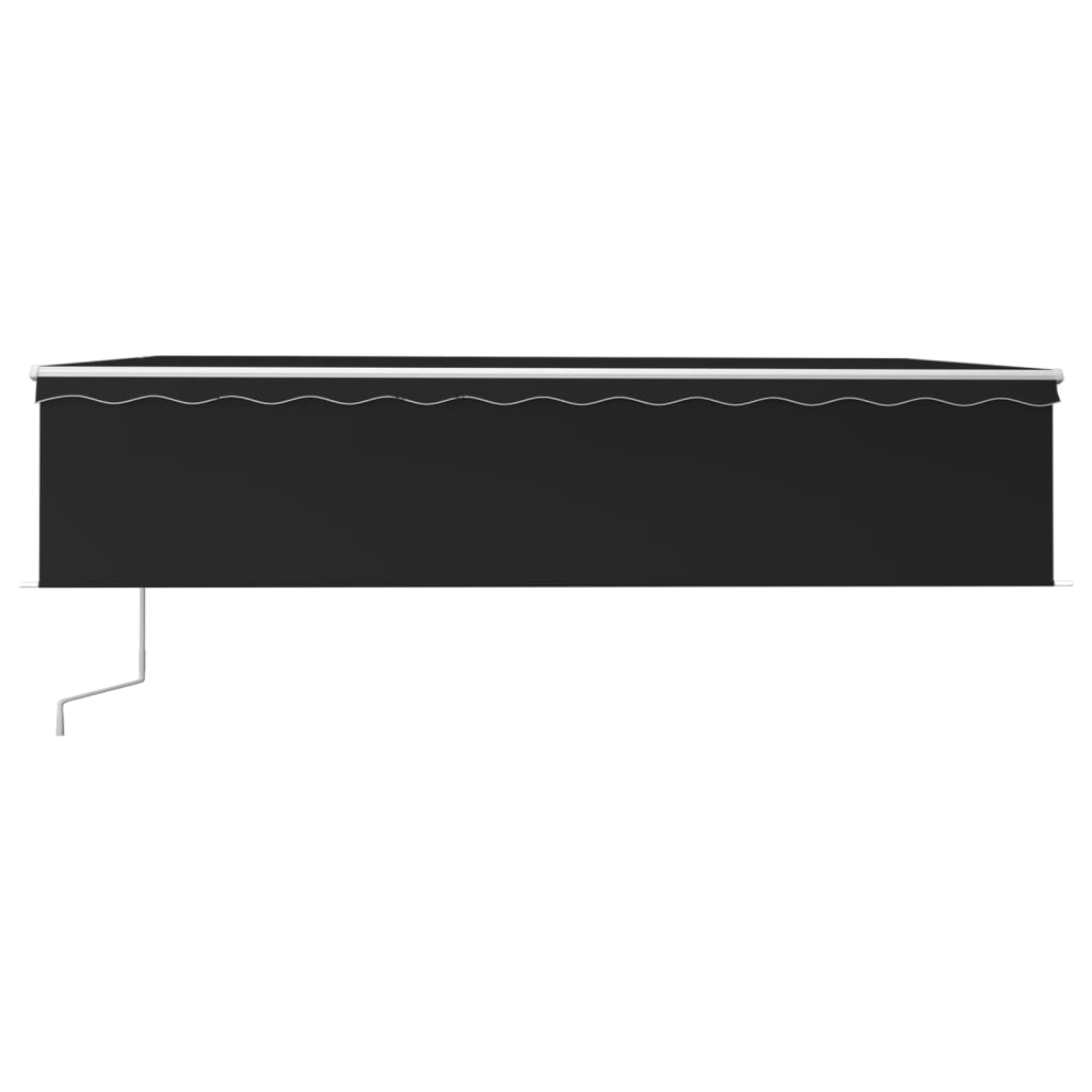 Vidaxl Luifel a automatiquement extensible avec un rouleau aveugle 6x3 m anthracite