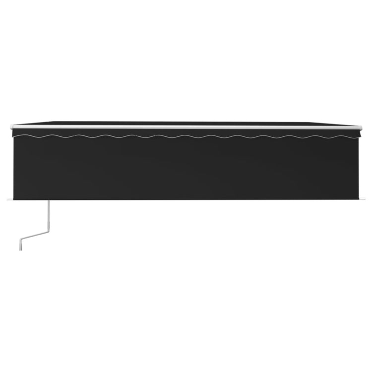 Vidaxl Luifel a automatiquement extensible avec un rouleau aveugle 6x3 m anthracite