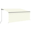Store Vidaxx extensible manuellement avec store enrouleur LED 3x2,5 m crème