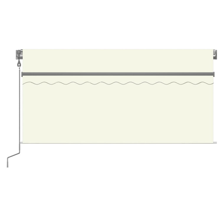 Auvent Vidaxx store enrouleur à extension automatique 3,5x2,5 m couleur crème