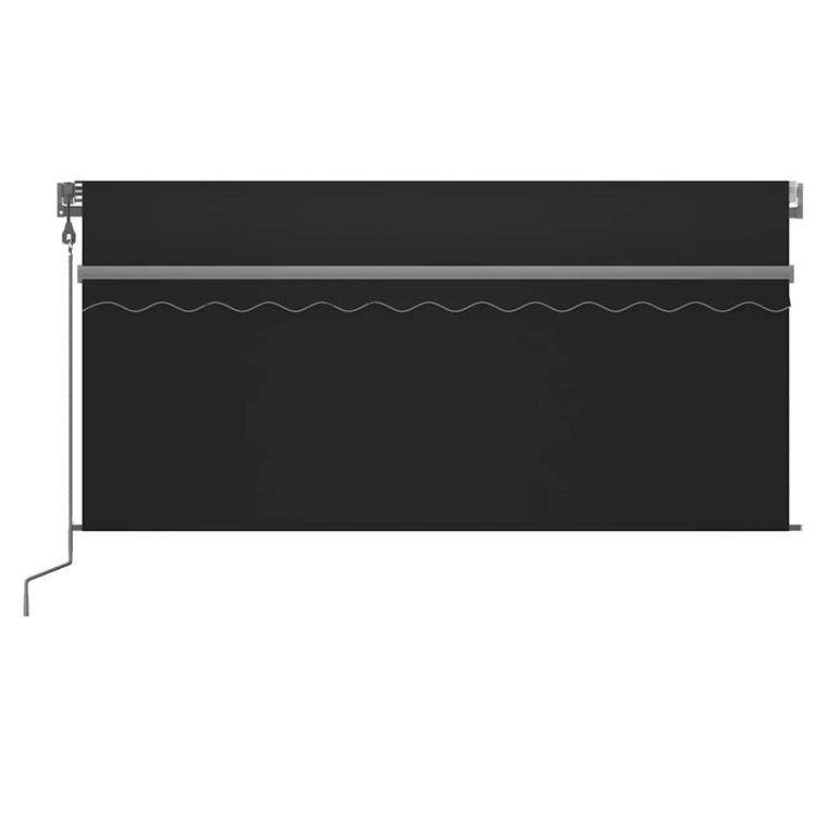 Auvent Vidaxx store enrouleur à extension automatique 3,5x2,5 m anthracite