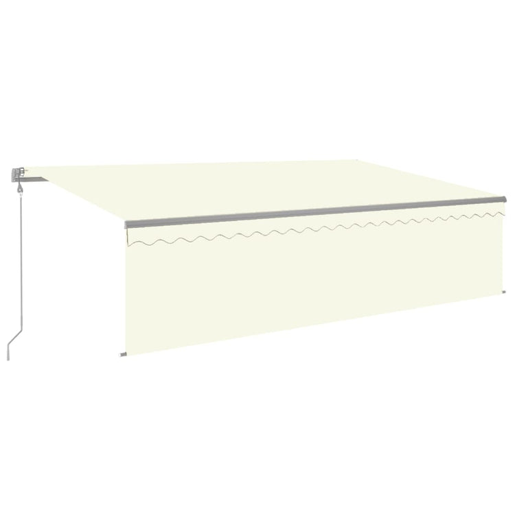 Vidaxl Luifel extensible automatiquement avec une crème à blind à rouleau à roule