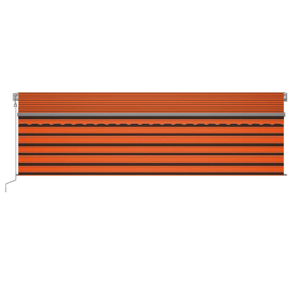Vidaxl Luifel Rouleau extensible automatique aveugle 5x3 m orange et marron